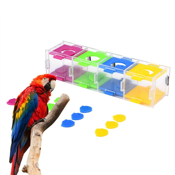 OTVIAP Colorful Parrot Toys Interesting Birds Intelligence Training