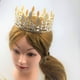 thumbnail image 4 of Tiara nupcial barroca con corona de diamantes de imitación transparentes para desfile, disfraz dorado y plateado, 4 of 9