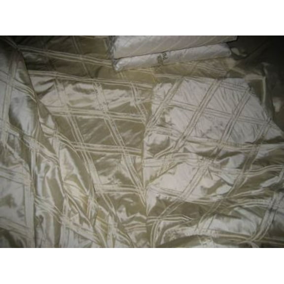 silk dupioni pintucked duvet cover~custom order