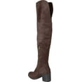 thumbnail image 4 of Women's Journee Collection Sana Over The Knee Boot Taupe Faux Suede 6 M, 4 of 6