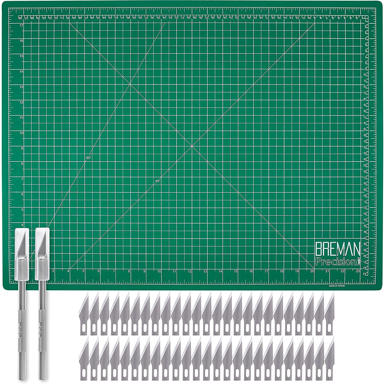 WA Portman Hobby Cutting Mat Craft Knife Set 18x24 Inch Self Healing