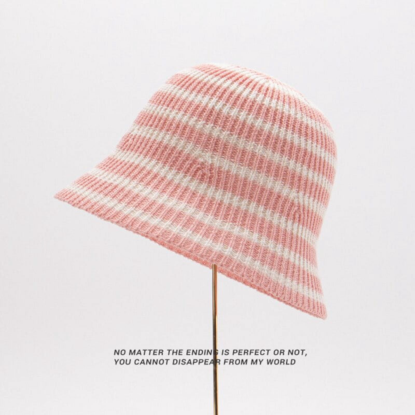 CoCopeaunts Summer Striped Bucket Hats For Women Knitted Panama Bob Female Lady Foldable Fisherman Hat Outdoor Beach Sun Cap Gorros Bonnet