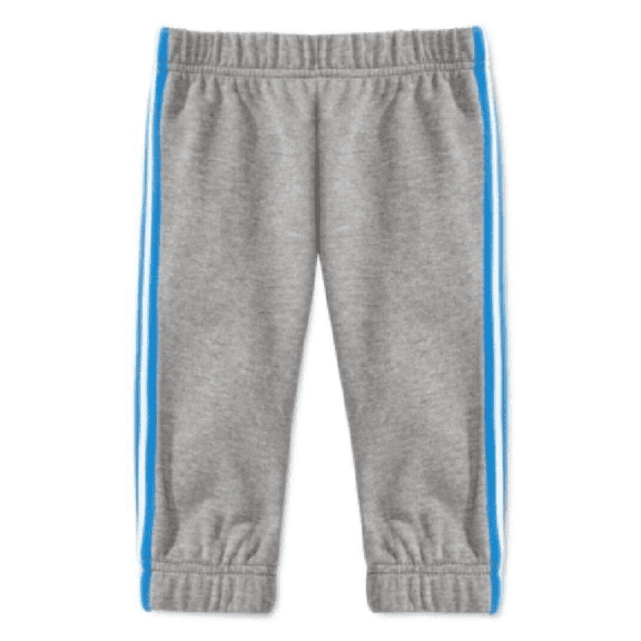 First Impressions Baby Boys’ Fleece Jogger Pants, Pewter Heather, 24 Months
