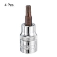 thumbnail image 3 of Uxcell 3/8" Drive x T30 Torx Bit Socket, S2 Steel Bits, CR-V Sockets 48mm Length (For Hand Use Only) 4 Pack, 3 of 7