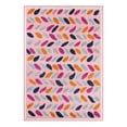 thumbnail image 3 of Unique Loom Aruba Outdoor Collection Area Rug - Oranjestad (5' 3" x 8' Rectangle Pink/Gold), 3 of 7