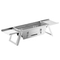 thumbnail image 1 of Parrilla portátil plegable para 2 o 3 personas. Parrilla de acero inoxidable de sobremesa, ideal para cocinar al aire libre, acampar y disfrutar del jardín., 1 of 9