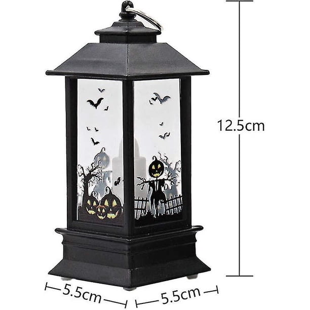 Linternas de Halloween Taian, vela naranja portátil, lámpara Led de Halloween, linterna de calabaza