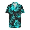 thumbnail image 6 of Rezuofi 1 Pcs Womens Short Sleeve Button Down Shirts Hawaiian Tropical Floral Printed Casual Camp Shirts Blouse Summer Tops, 6 of 6