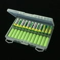 thumbnail image 4 of HLONK Battery Storage Box Transparent Large Capacity Portable 48Pcs AA AAA Rechargeable Battery Container Organizer for Home  L, 4 of 8