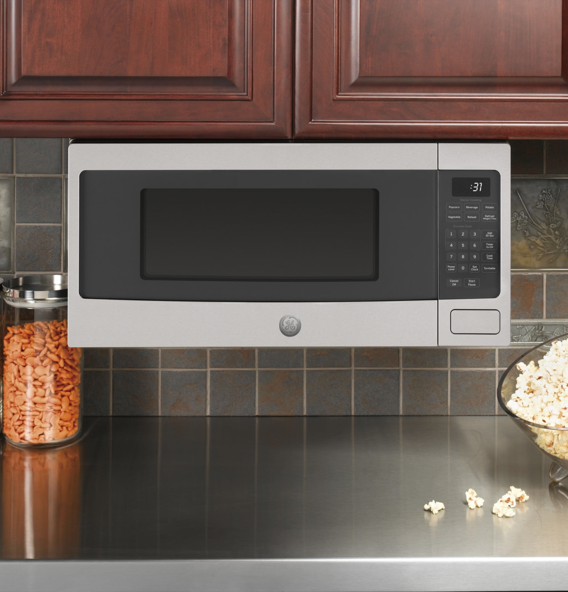 GE® 1.0 Cu. Ft. Capacity Countertop Convection Microwave Oven with