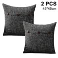 thumbnail image 1 of Set Of 2 Decorative Linen Throw Pillow Covers Cushion Case Triple, 1 of 4