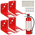 thumbnail image 1 of MOVTOTOP 1 Set Metal Fire Extinguisher Hanger Red Fork Style Space Saving Business Owners, 1 of 8