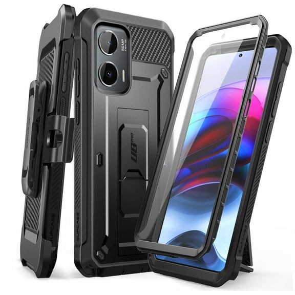 SUPCASE for Moto G Stylus 5G 2024 Case with Stand & Belt-Clip (Unicorn Beetle Pro), [Built-in Screen Protector] [Military-Grade Protection] Heavy Duty Rugged Phone Case for Moto G Stylus, Black