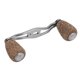 thumbnail image 3 of Mango de carrete de pesca, perilla de madera, marco de fibra de carbono con accesorios, piezas de repuesto (Color pistola), 3 of 10