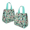 thumbnail image 2 of Boston Terrier Floral Flowers Insulated Lunch Bag for Women & Adults,Large Portable Soft Cooler Lunch Bag,Thermal Food Storage Tote with Pearl Cotton,8.66L,8.75x5.75x9.5 Inch, 2 of 6