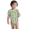 thumbnail image 2 of Yiaed Avocado Sleeping Print Infant Climbing Short Sleeve Onesie One-Piece Baby Bodysuit Clothes 0-12 Months -6 Months, 2 of 6