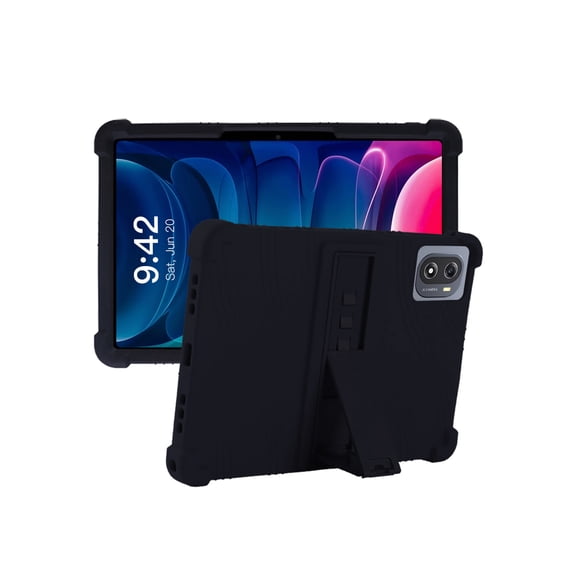 HYRACPO Silicone Case for HYYUO 10.1 inch, Soft Flexible Shockproof Protective Tablet Cover, Anti-Scratch & Lightweight Slim Design-Black