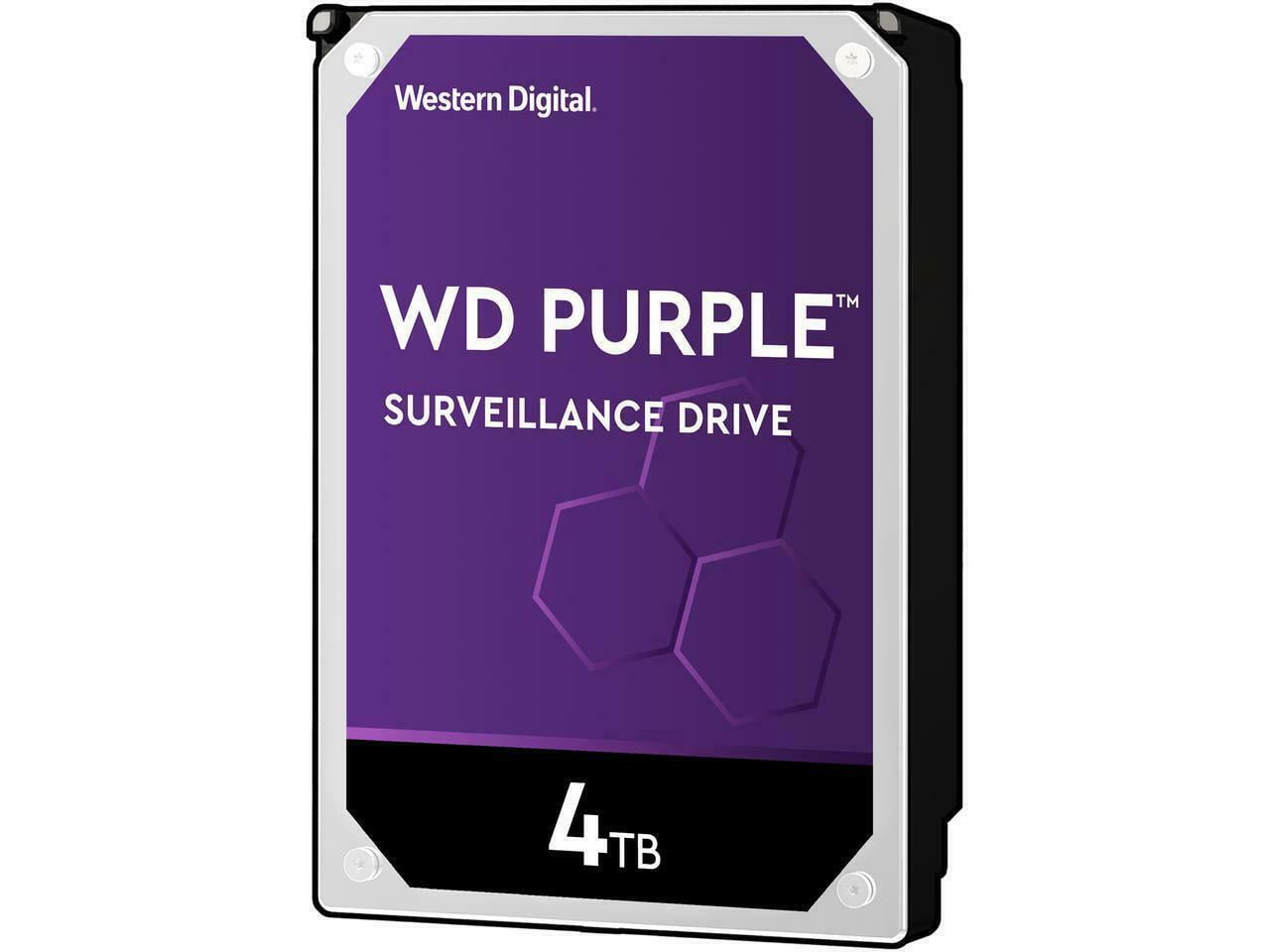 WD 4TB Purple Surveillance Internal Hard Drive - SATA 6 Gb/s, 256