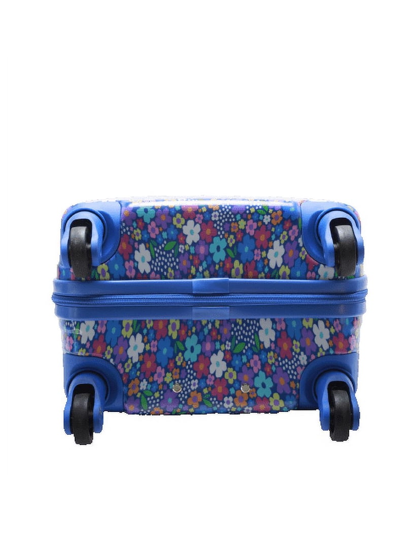 CRCKT 21-inch Flower Power Hardside Carry-On Kids Luggage With