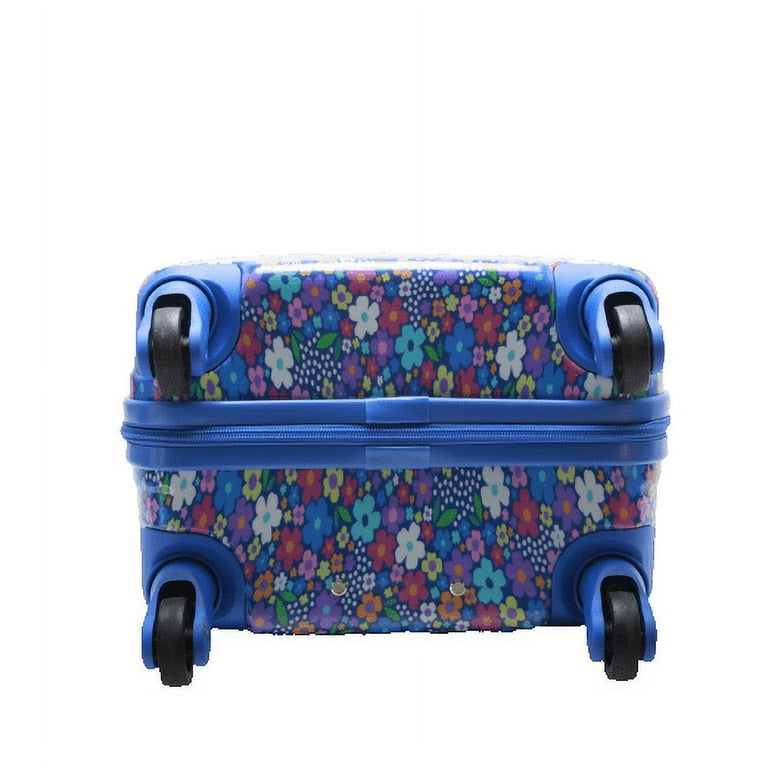 CRCKT 21-inch Flower Power Hardside Carry-On Kids Luggage