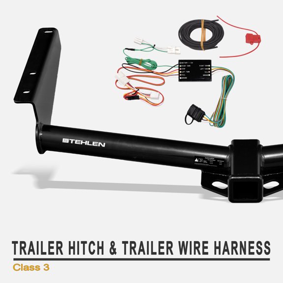 Stehlen 733469495505 Class 3 Trailer Hitch Receiver 2" with Wiring & T-Connector For 2004-2007 Toyota Highlander