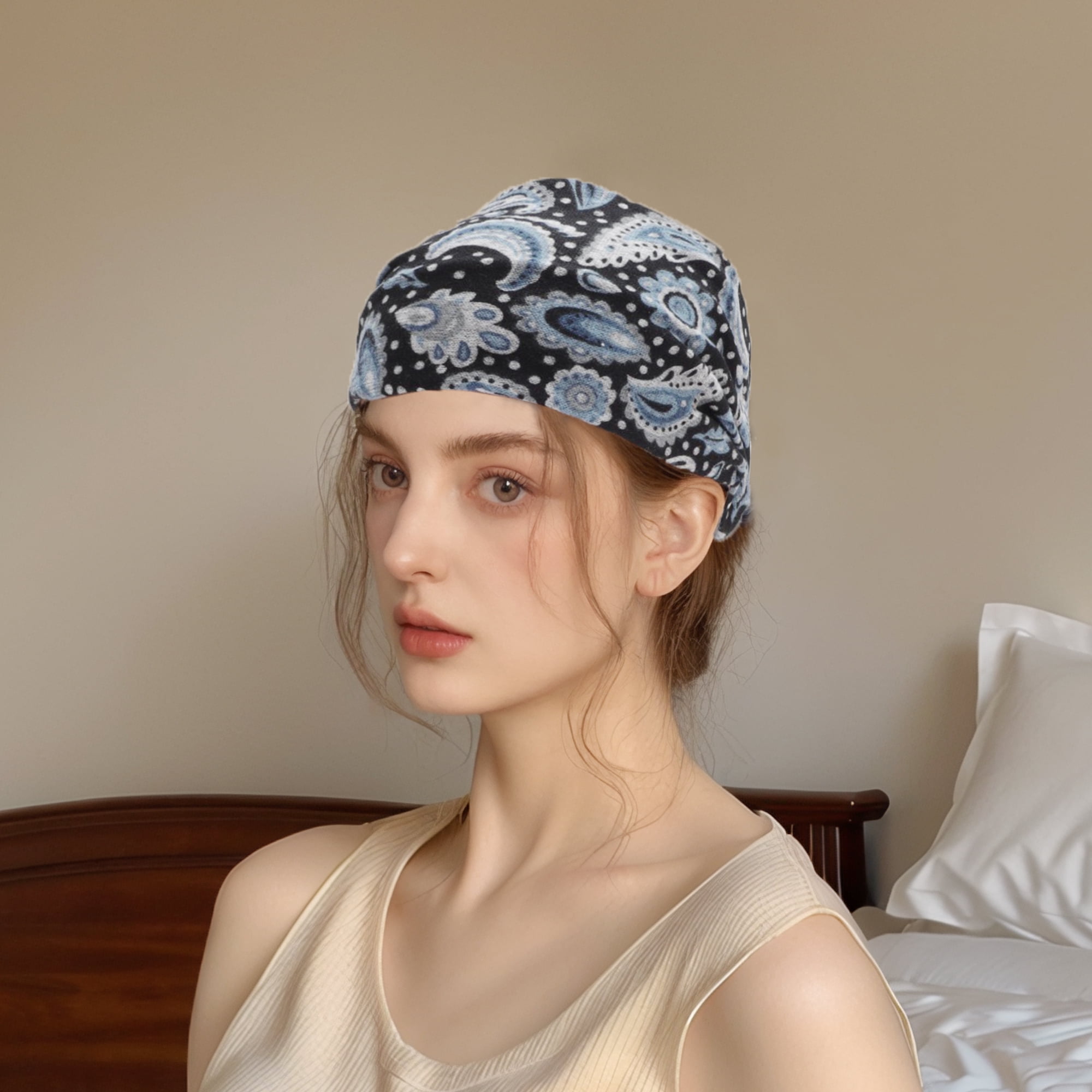Unique Bargains 1pc Fashion Pattern Wide Headwrap10.24"x4.72" Blue