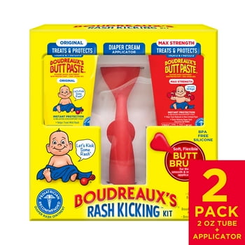 Boudreaux's Butt Paste Complete  Kit, Baby Diaper  Cream Ointments & Applicator
