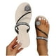 thumbnail image 4 of Zapatos de verano con punta de clip para mujer Sandalias de playa informales con diamantes de imitación Wmkox8yii  ytu9281, 4 of 9