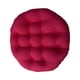 thumbnail image 3 of Cojín de exterior de 60 x 60 cm, cojines para sillas de jardín, cojines para sillas de mimbre con forma de huevo. Rojo oscuro, 3 of 9