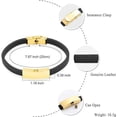 thumbnail image 2 of Customize Cremation Urn Bracelet for Ashes Cremation Bracelet for Ashes Genuine Leather Memorial Urn Bangle Ash Jewelry With Fill Kit, 2 of 7