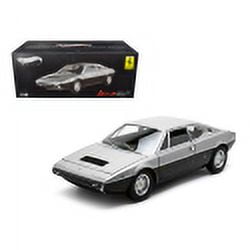 1973 Ferrari Dino 308 GT4 Silver/Black Elite Edition 1/18 Diecast