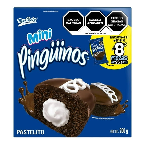 Pastelitos Marinela Mini Pingüinos 200 g