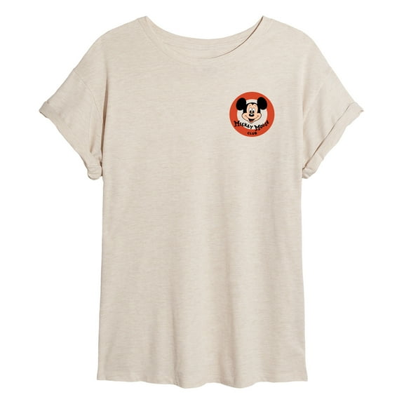 Disney - Mickey Mouse Club Member - Womens Oversized Graphic T-Shirt