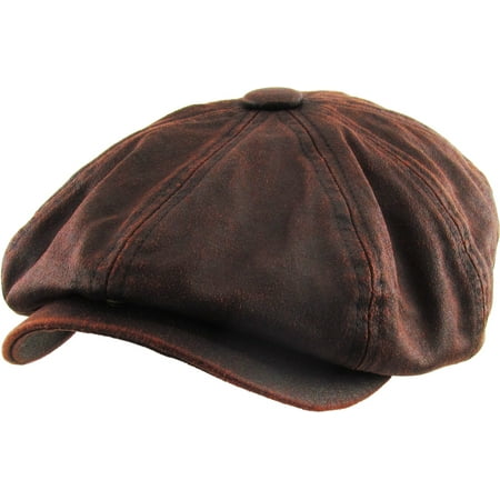 PU Leather Ivy Hat Golf Driving Ascot Winter Flat Cabbie Newsboy Applejack