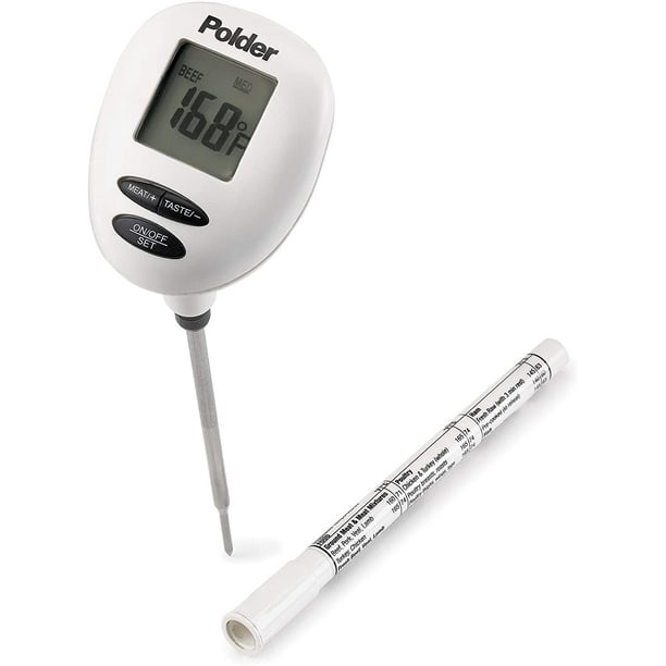 Polder Safe Serve Digital Instant Read Thermometer with 6 Preset