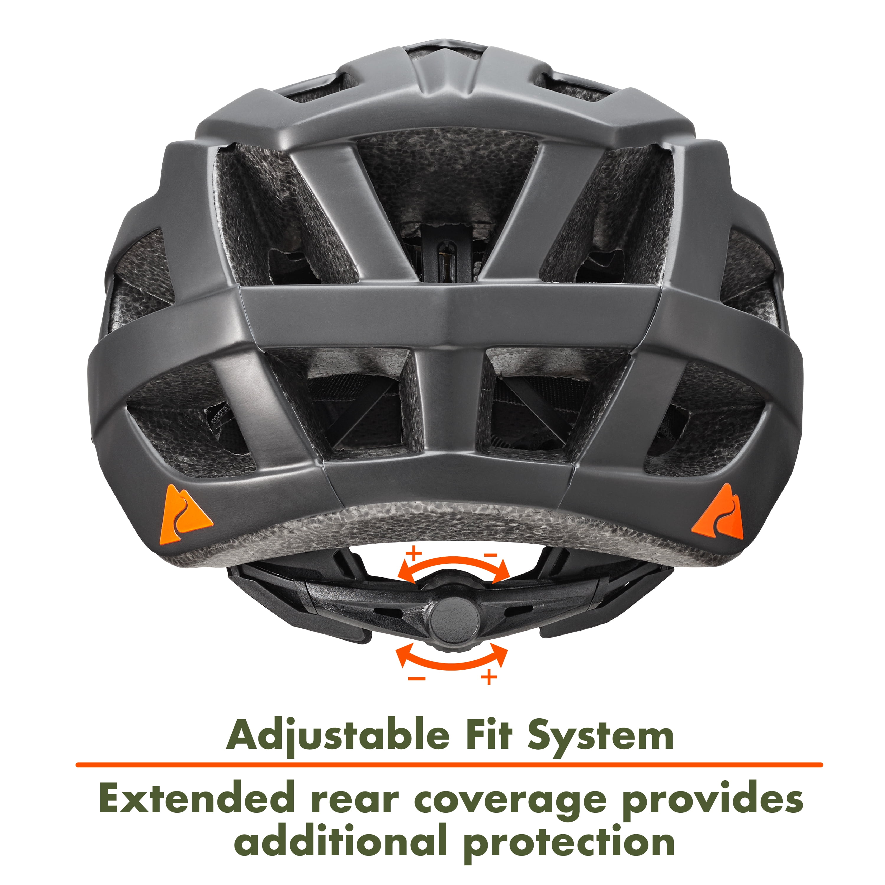 Ozark Trail Child Bike Helmet, Black, Adjustable, Ages 5+