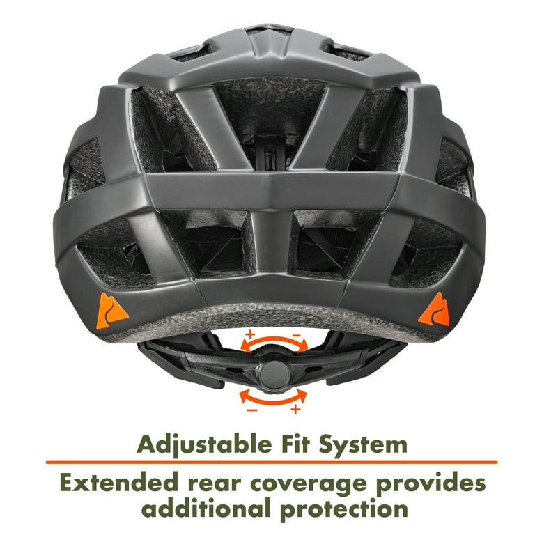 Ozark Trail Child Bike Helmet, Black, Adjustable, Ages 5+