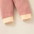 thumbnail image 2 of Vedolay 2 Piece Sets for Girl 2 Piece Outfits Cute Print Bow Front Ruffle Top with Pants,Pink 3-6 Months, 2 of 4