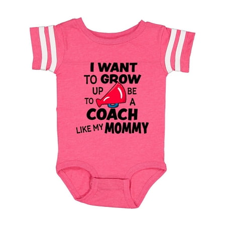 

Inktastic I Want To Grow up To Be a Coach Like My Mommy Gift Baby Boy or Baby Girl Bodysuit