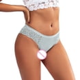 thumbnail image 3 of B91xZ sous-Vêtements pour Femmes String Grande Taille Coton Extensible Culotte, Vert TG, 3 of 4