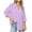 Purple, variant on Plus Size Long Sleeve Linen Shirts for Womens Fashion Button Down Shirts Oversized Boyfriend Collared Blouses Loose Fit Casual Dress Shirt Work Tops Classic Tunic Blouse with Pocket