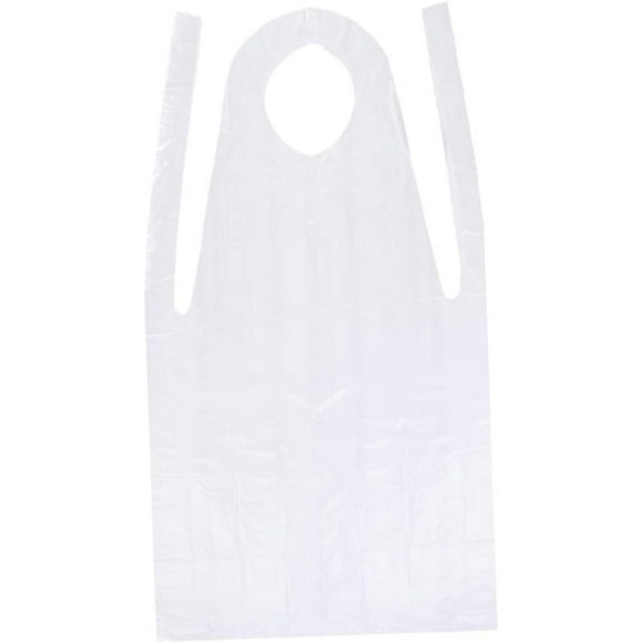 100Pcs Disposable Aprons for Cooking Painting Pe Plastic Aprons for Messy Activities Convenient Portable Protective Gear