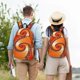 thumbnail image 4 of Disketp Orange Rotating Mochila de Lona Estampada, Mochila Escolar de Viaje Ligera para Estudiantes y Portátil-Small, 4 of 5