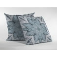 thumbnail image 2 of 28" Blue Floral Forest Indoor Outdoor Throw Pillow, 2 of 4