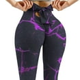 thumbnail image 3 of High Waisted Leggings for Women-Soft Athletic Tummy Control Pants for Running Yoga Workout Purple S, 3 of 6