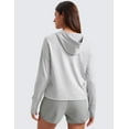 thumbnail image 2 of CRZ YOGA Women’s Cloud Jersey Pullover Hoodie Long Sleeve Lightweight Workout Top with Thumb Holes, 2 of 5