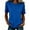 Blue, variant on Elegant Solid Crewneck Short Sleeve T Shirt for – Everyday Comfort Top with Soft Knit and Classic Fit Long Sleeve Layering Tops for Women's Graphic Womens Compression Shirt Neck Tops
