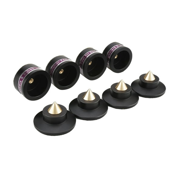 4Pcs Aluminum Shockproof Spike Pads Isolation Stand for Audiocrast IF03S Speaker