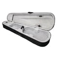 thumbnail image 4 of Hassch Durable Cloth Fluff Triangle Shape Case with Silver Gray Lining for 4/4 Violin Black, 4 of 4