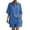 Blue#02, variant on Two Piece Sets for Women Trendy Button Down Collared V Neck Short Sleeve Top Shorts Suit Comfortable Women's Linen Summer Sets Oversied Casual Solid Color Vacation Outfits S